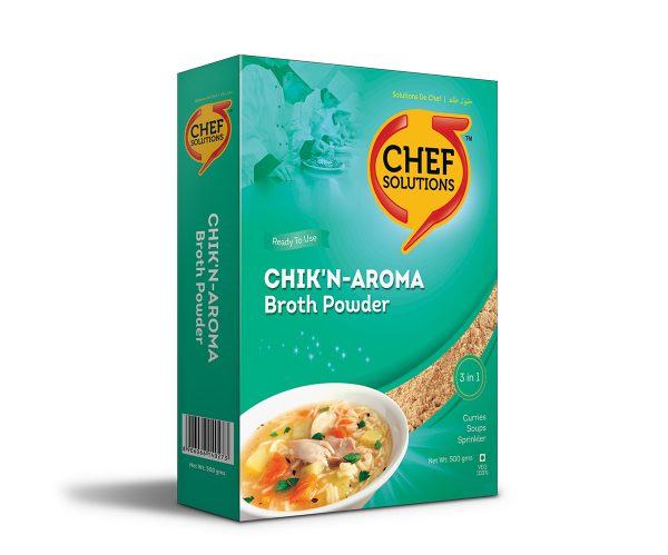 Chef Solutions Chik'n-Aroma Broth Powder (Veg) - 3in1, 500gm