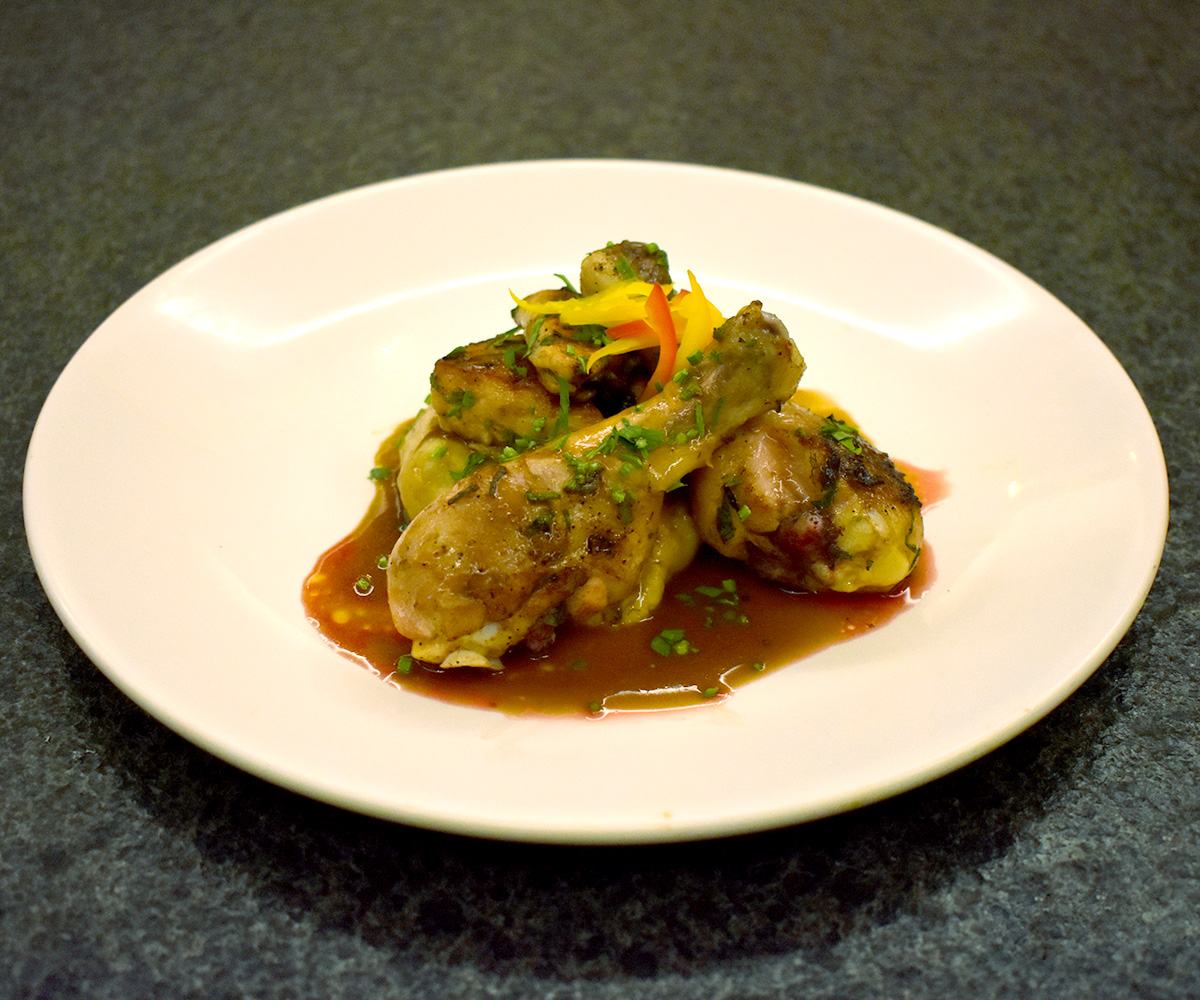 Grilled Chicken With Buttery Mash Potato And Demi Glace Recipe