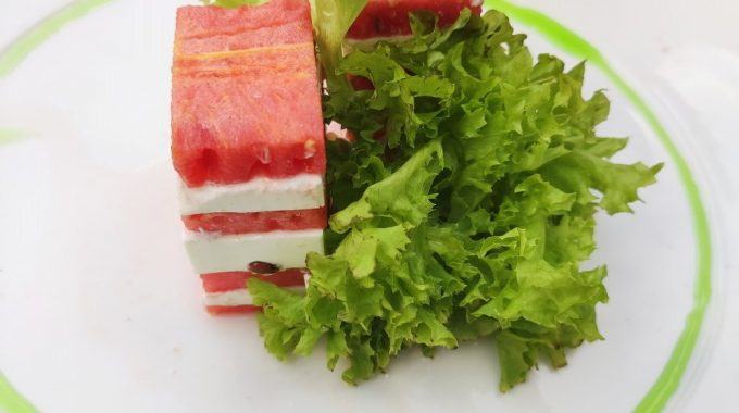 Arugula Watermelon Feta Cheese Salad